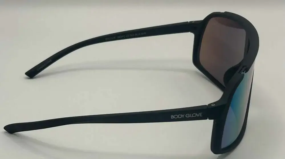 Body Glove Sunlit Shield Sunglasses SR0325 BGPC 23 306 BLK MIR